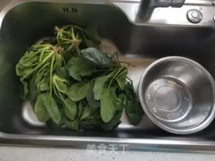 Make The spinach pack step 0