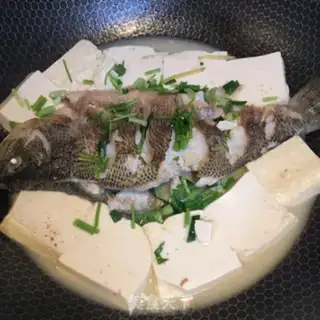 Make Tofu from the bass stew step 7