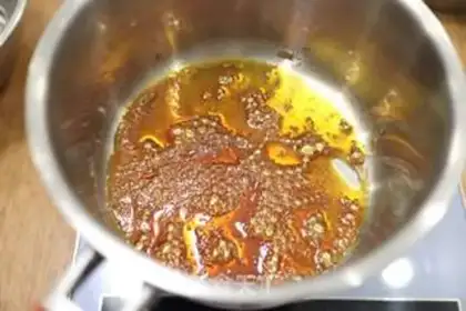 Make Caramel cascadile step 2
