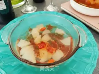 Make Peach gel and Sydney soup step 11