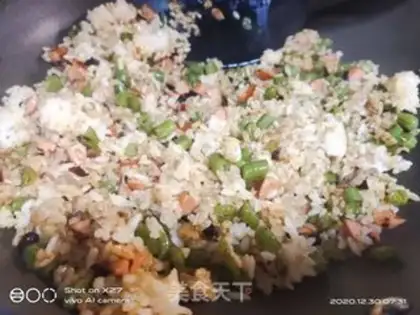 Make Soybean ham and rice step 5