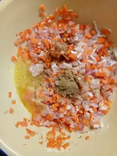Make Carrot chicken balls step 3