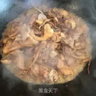 Make Tea mushroom chicken stew step 7