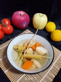 Make A cane spear with carrots step 5