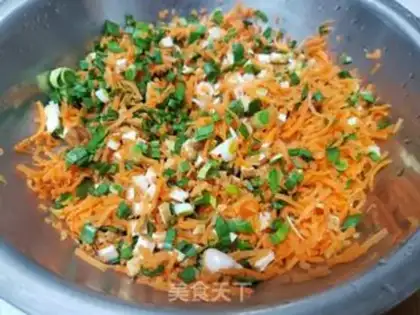 Make Carrot tofu bag step 4