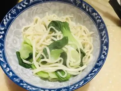 Make Chicken mushroom noodles step 6