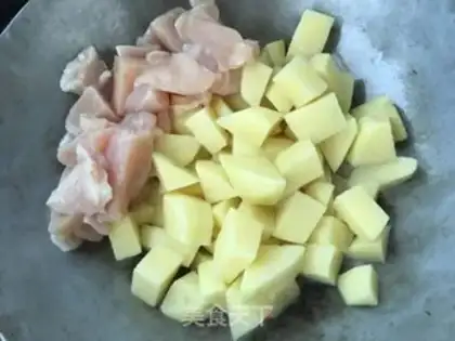 Make Chicken stew potatoes step 2