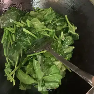 Make Piggy spinach step 2