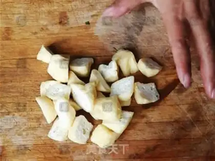Make Duck blood fan soup step 1