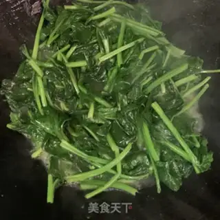 Make Piggy spinach step 4