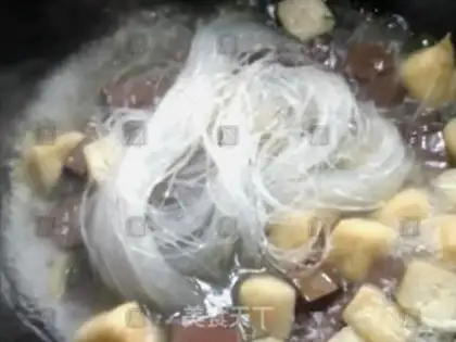 Make Duck blood fan soup step 6