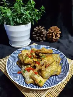 Make Pepper salted fish step 13