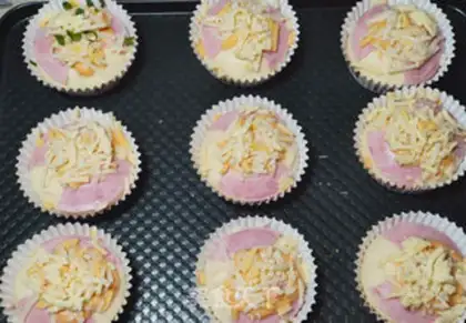Make Cheese ham bread step 9
