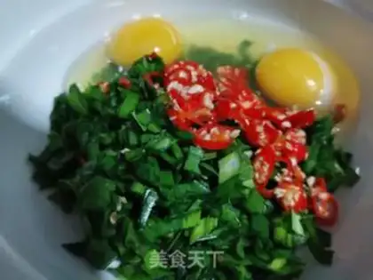 Make Cream fried eggs step 1
