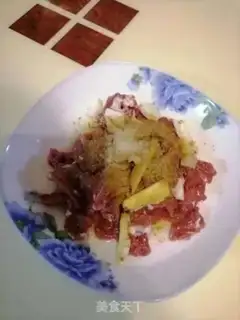 Make Onion fried lamb step 2