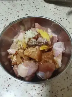 Make Haffle rice chicken step 3
