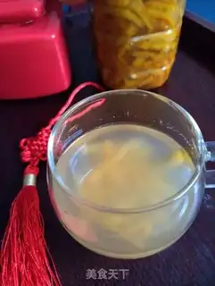 Make Orange-skin honey tea step 14