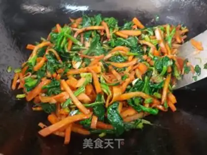 Make Carrot, spinach step 5