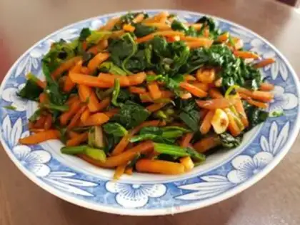 Make Carrot, spinach step 7