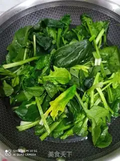 Make Sole spinach step 1