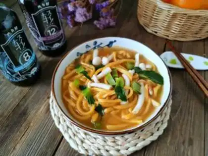 Make Hands on pumpkin noodles step 14