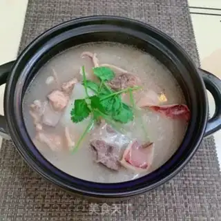 Make White radish to dry the squid soup step 8