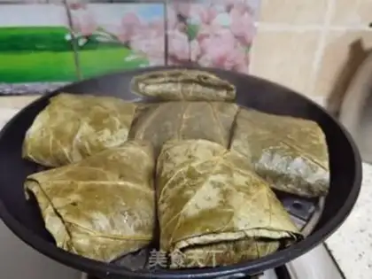 Make Haffle rice chicken step 31