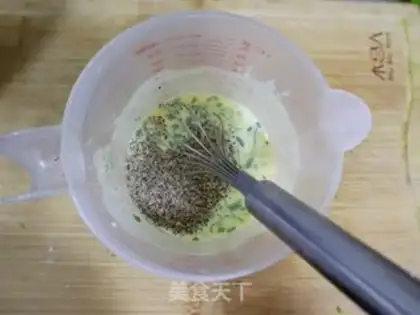 Make Black pepper milk egg waffles step 2