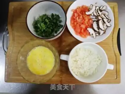 Make Spleen spleen and egg soup step 1
