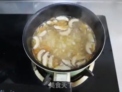 Make Spleen spleen and egg soup step 3