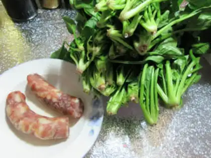 Make Sausage spinach step 0