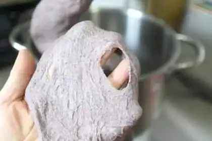 Make Black rice cheese bonito step 1