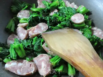 Make Sausage spinach step 5