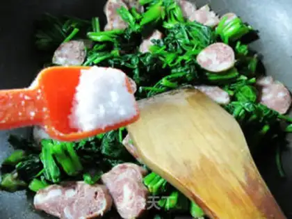 Make Sausage spinach step 6
