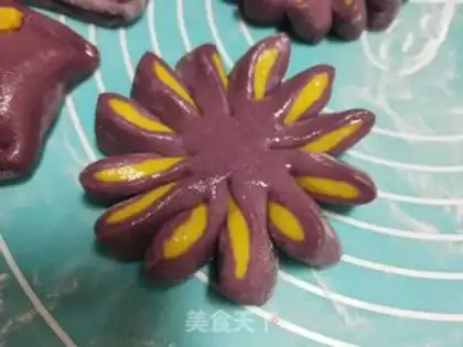 Make Flower buns step 16