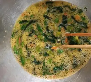 Make The spinach stand step 3