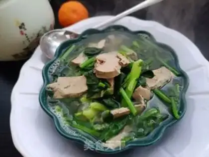Make Spinach and liver soup step 13
