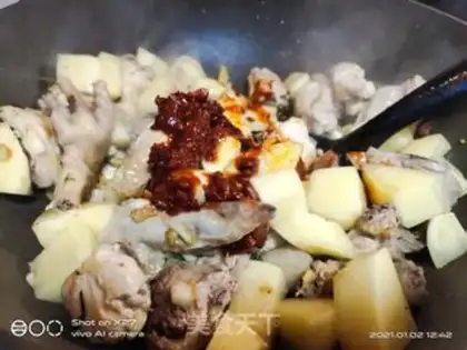 Make Potato chicken step 6