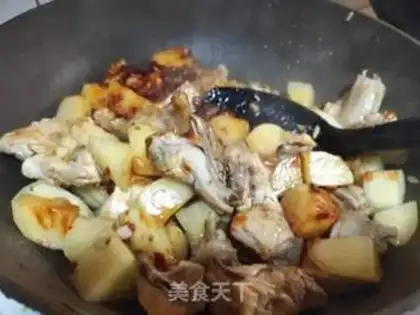 Make Potato chicken step 7