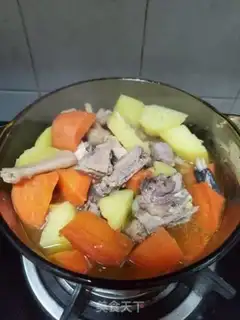 Make Potato carrots and hens step 8