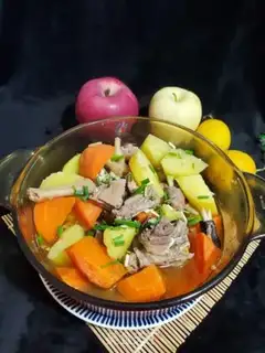 Make Potato carrots and hens step 9
