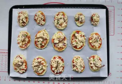 Make A little potato pizza for shrimp step 8