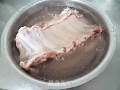 Make The rib stew of peanut rice step 1