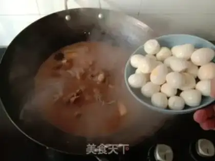 Make Cream-bone quail eggs step 9