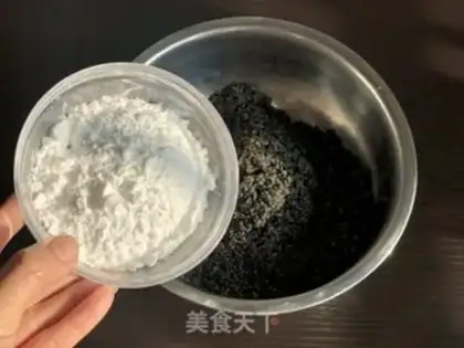 Make Black sesame soup step 1