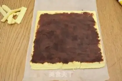 Make Red bean sari roll step 16