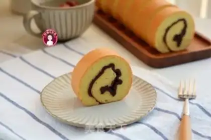 Make Red bean sari roll step 18