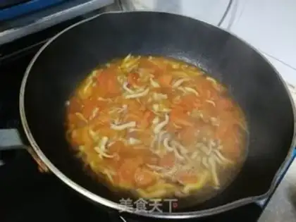 Make Tomato fungus eggflower soup step 5