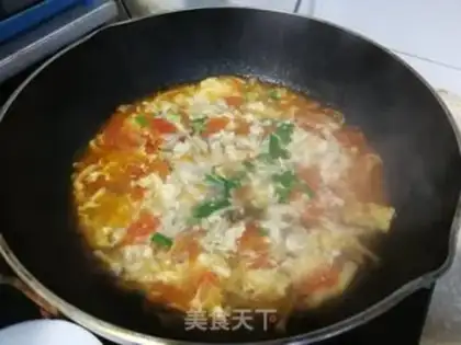 Make Tomato fungus eggflower soup step 6