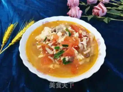 Make Tomato fungus eggflower soup step 7